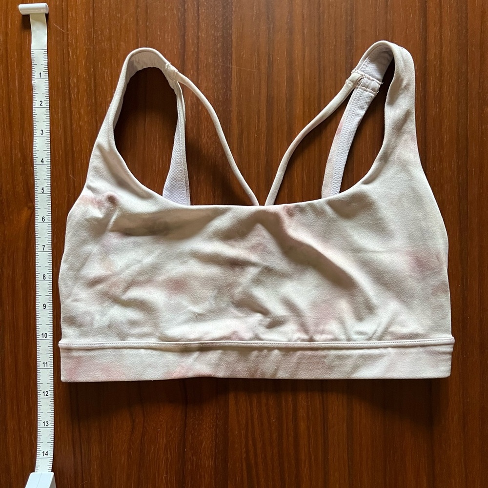 Pink Athleta size Small sports bra in EUC.
